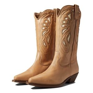 Free People Mirage Rancho Boots Camel size 40 - US 10 cowboy cowgirl leather